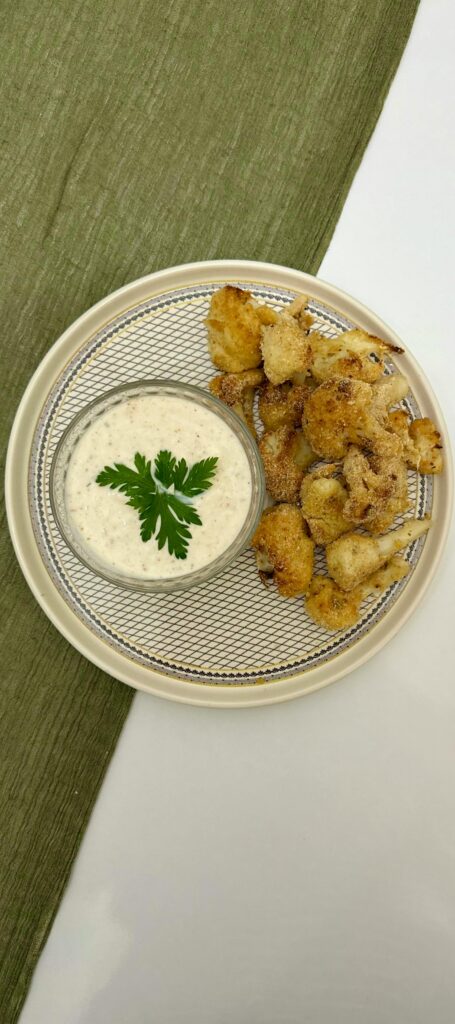 Air Fryer Crispy Buffalo Cauliflower Bites